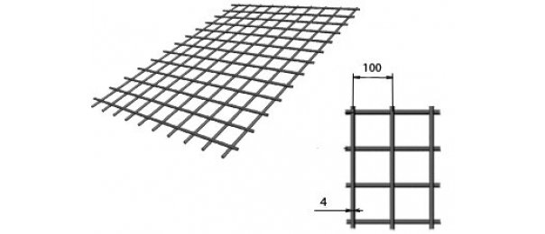 Сетка сварная (дорожная) 100х100х4мм 1,5х2м купить с доставкой в Кашире